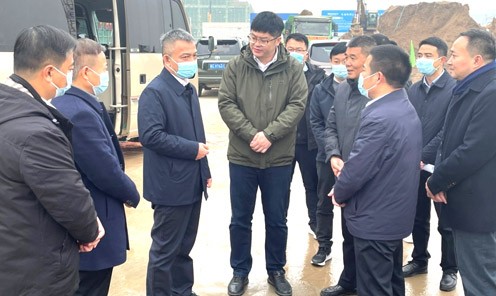 蚌埠市市长操龙灿一行调研指导英国365上市公司科技新能源高端智能...